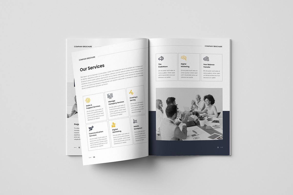 Company Profile Brochure Template, a Brochure Template by Spark_Creative (Photo 8 of 16)
