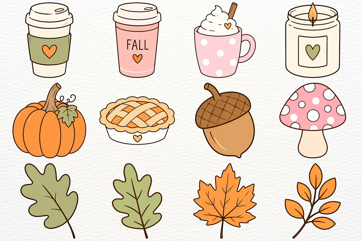 Silly Goose Clipart PNG Fall Harvest, a Seasonal Illustration by SugarCloudStudioArt (Photo 6 of 6)
