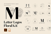 520 A to Z Floral Logos Bundle, a Branding & Logo Template by AN Productions (Thumbnail 98 of 223)