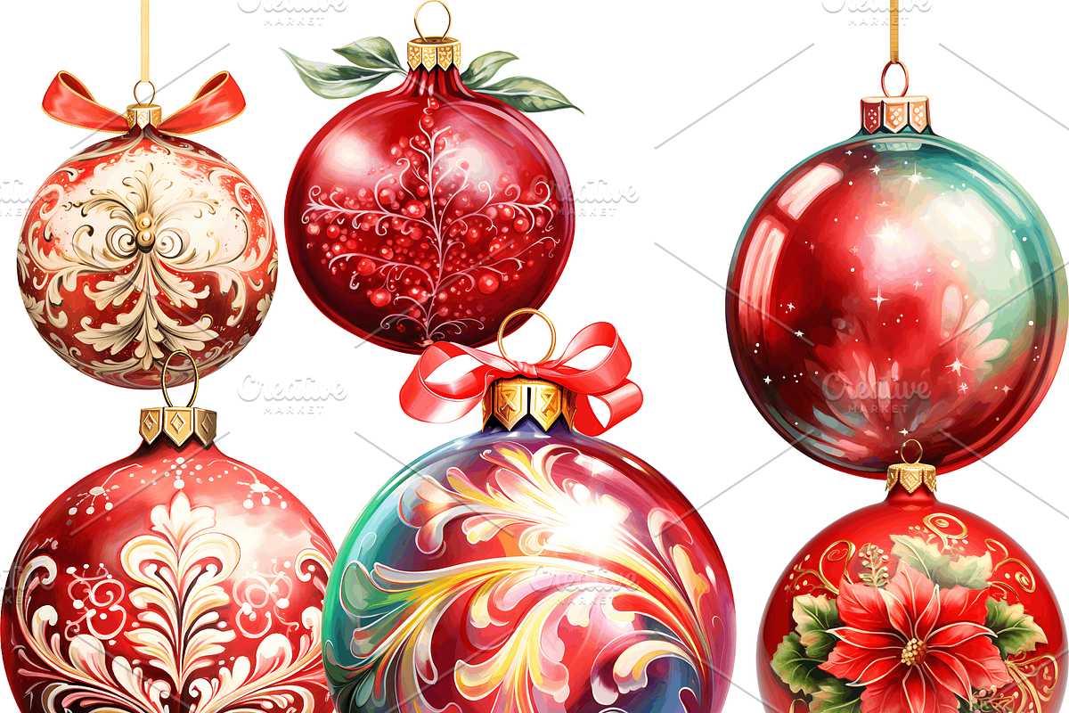 Watercolor Ornaments Clipart, an Object Graphic by ArtisticTimberStudio (Photo 2 of 2)