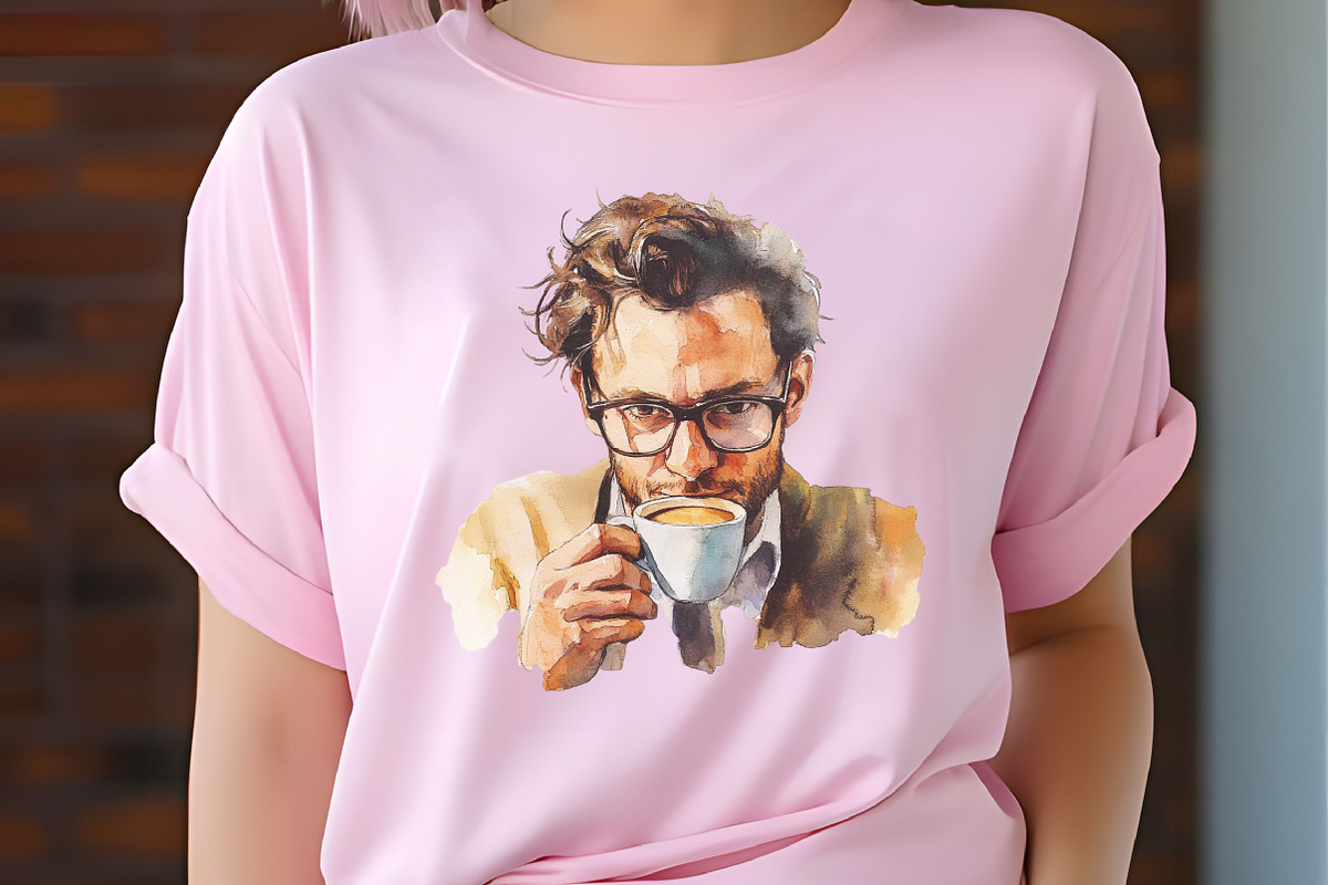 Barista Watercolor Cliparts, a Person Illustration by RobertsArt (Photo 4 of 7)