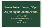 Summer Delight Font, a Script Font by R4DS (Thumbnail 3 of 9)