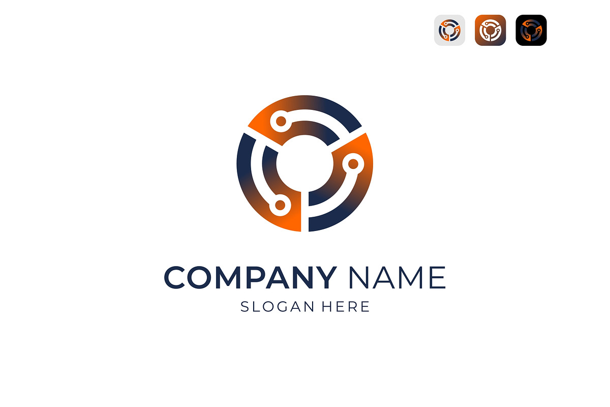 Circle Circuit Tech Logo, a Branding & Logo Template by ika trisiana