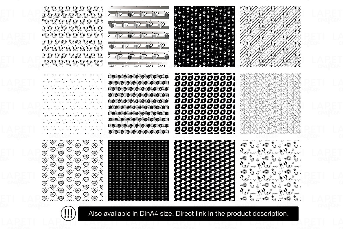 Elephant Digital Paper Pack, a Pattern Graphic by Lapeticrafter (Photo 2 of 5)