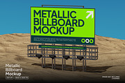 Metallic Billboard Mockup, an Advertising Mockup by Permadi Creative (Thumbnail 1 of 5)