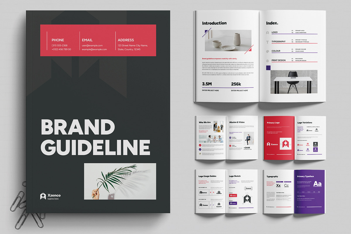 Creative Brand Guideline Book, a Brochure Template by MightyDesign (Photo 1 of 7)