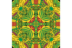 Colorful Decorative Floral Pattern