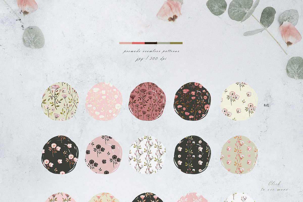 Autumn Rose Watercolor Set, a Decorative Illustration by Bibela (Photo 10 of 11)