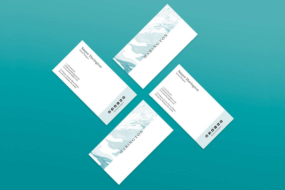 Minimal Modern Business Card, a Business Card Template by GraphicsEgg (Photo 2 of 4)