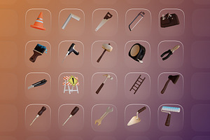 Home Tools Kit 3D Icon Pack