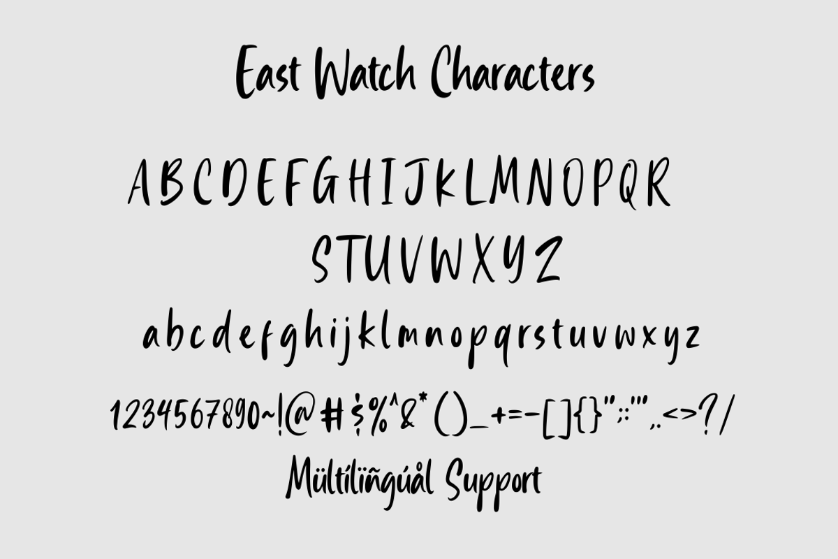 East Watch - Handwritten Font, a Script Font by Sronstudio (Photo 10 of 10)