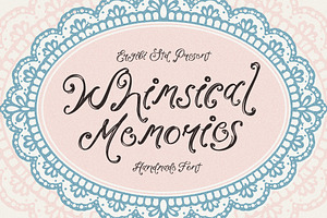 Whimsical Memories - Handmade Font
