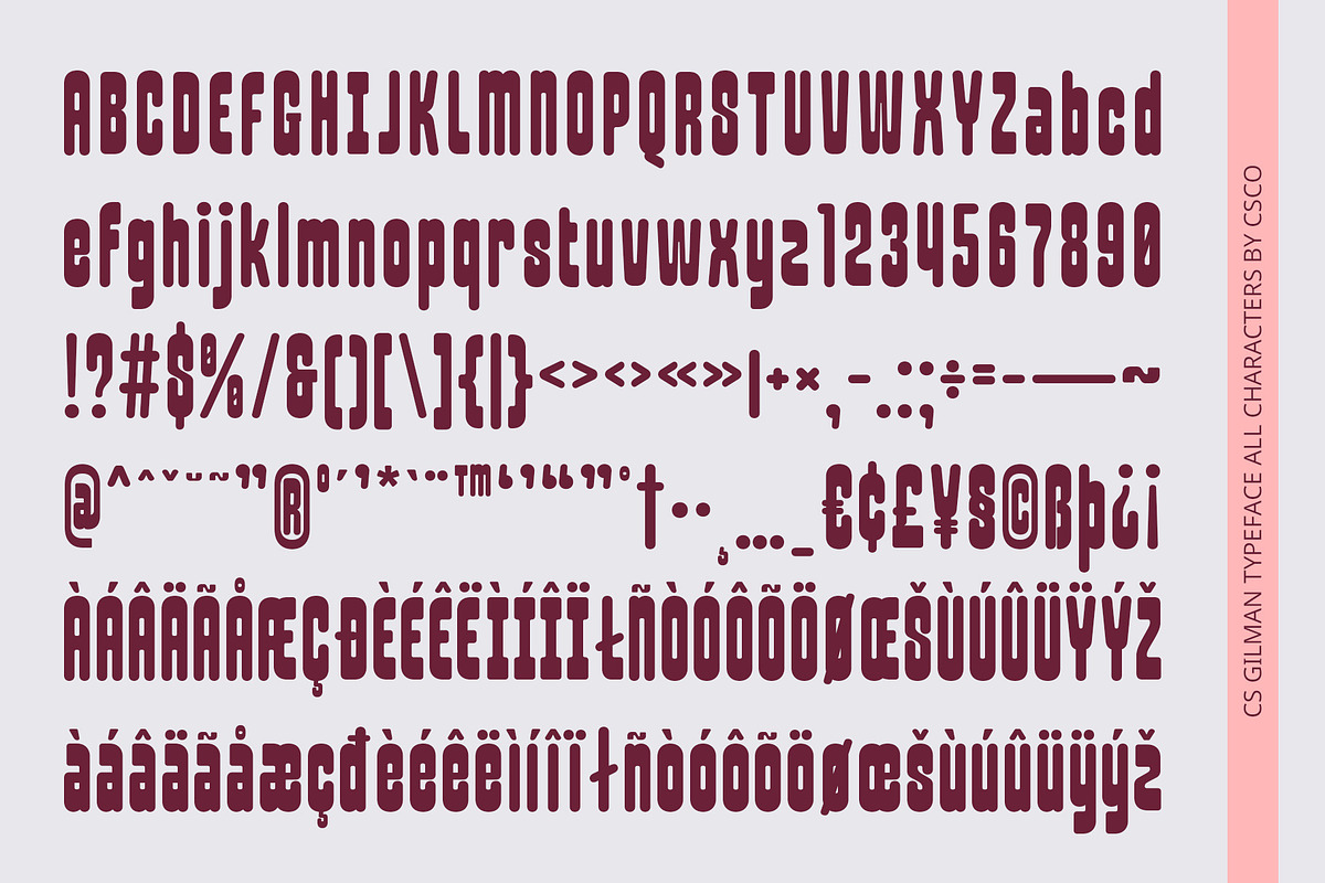 CS Gilman – Bold Font, a Sans Serif Font by Craft Supply Co. (Photo 8 of 8)