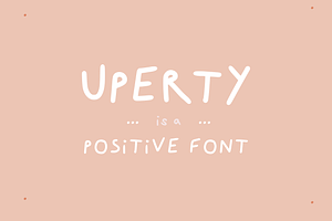 Uperty: Simple Boho Handwritten Font