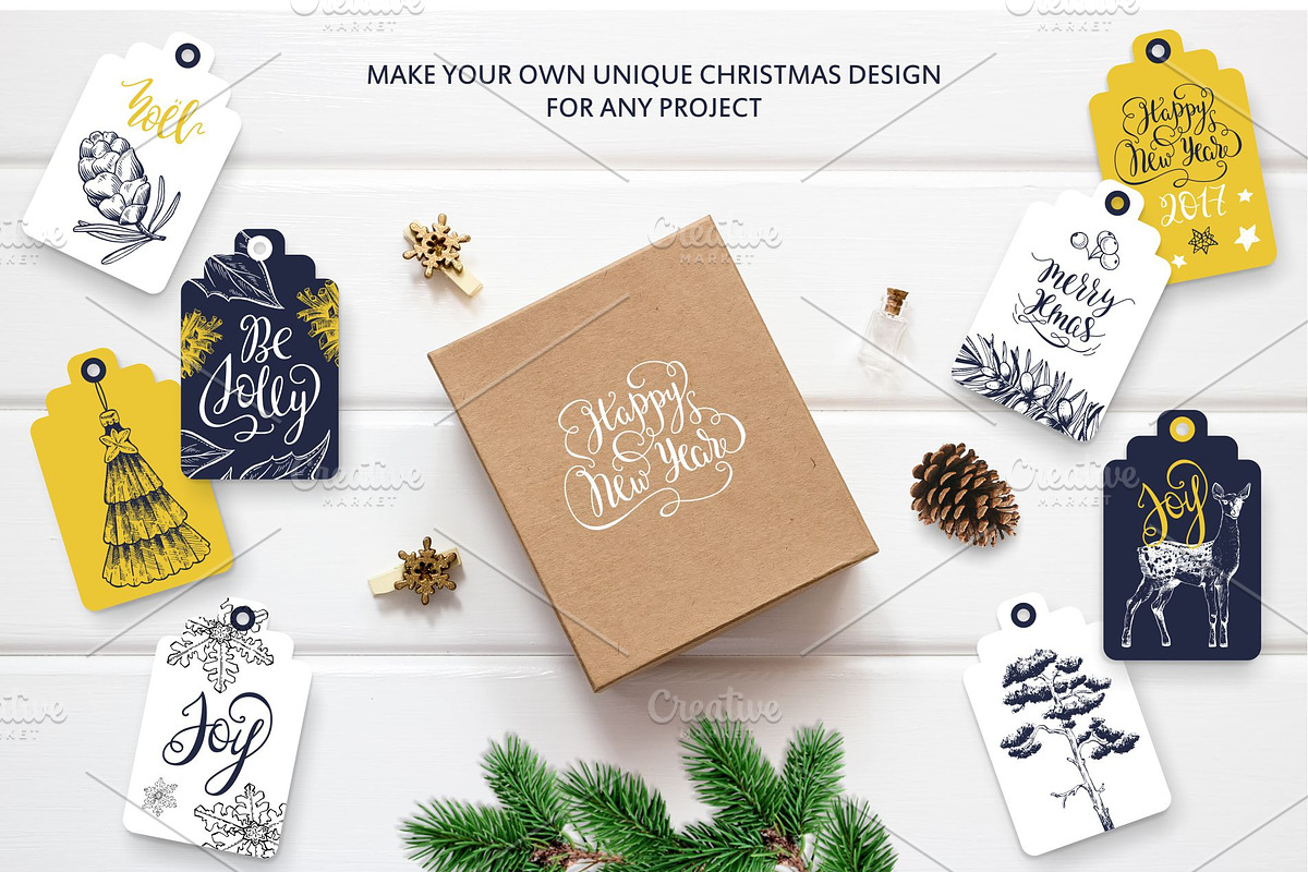 Christmas gift. Lettering & drawings, an Illustration by OlgaAlekseenko (Photo 10 of 11)