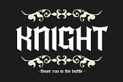 Instinct Hunter - Blackletter Font, a Blackletter Font by AQR Studio (Thumbnail 6 of 8)