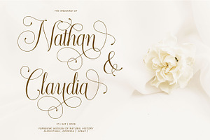 Morgalino - Wedding Script Font