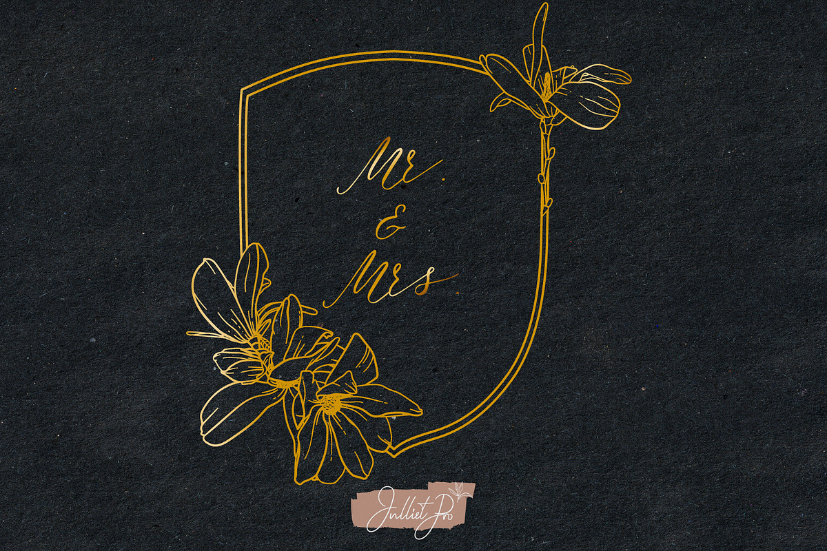 Sweet Magnolia Wedding, a Decorative Illustration by JuDesign (Photo 5 of 5)