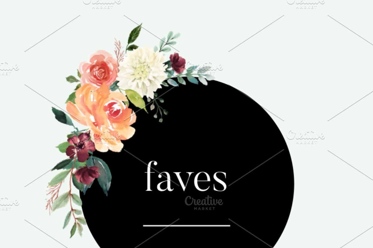 Black & Floral Insta Stories Pack, an Icon by Elise Hunter Design (Photo 5 of 11)