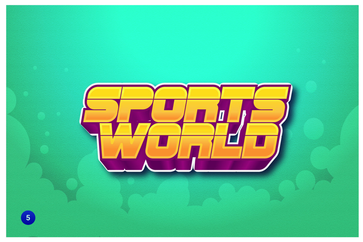 Game Logo Effect for Illustrator, a Layer Style Add-On by Vector Galore (Photo 7 of 12)