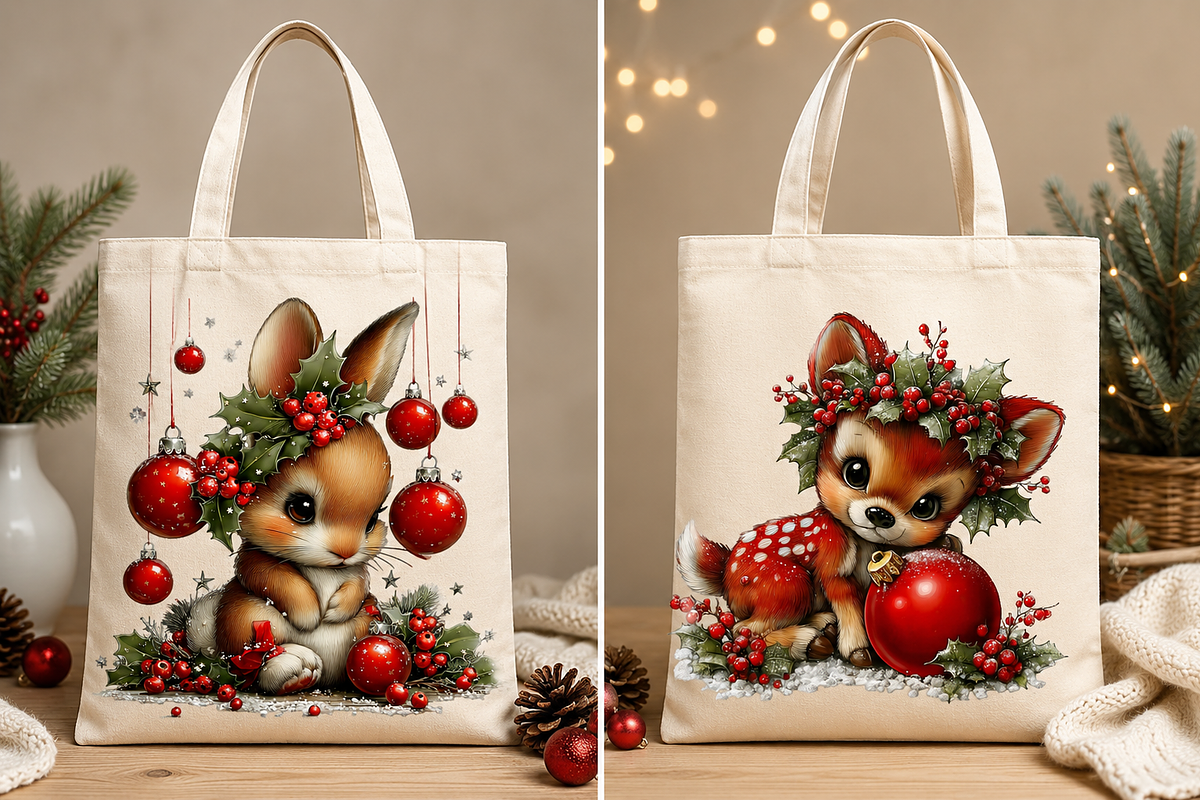 Christmas Animals Clipart, a Seasonal Illustration by CreationArt (Photo 2 of 6)