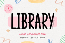 Library - Handwriting Font