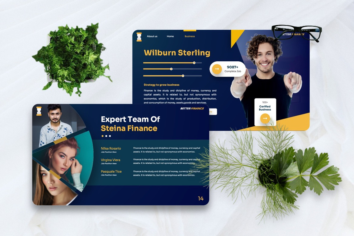 Steina - Finance Powerpoint, a Presentation Template by Dhabee (Photo 7 of 8)
