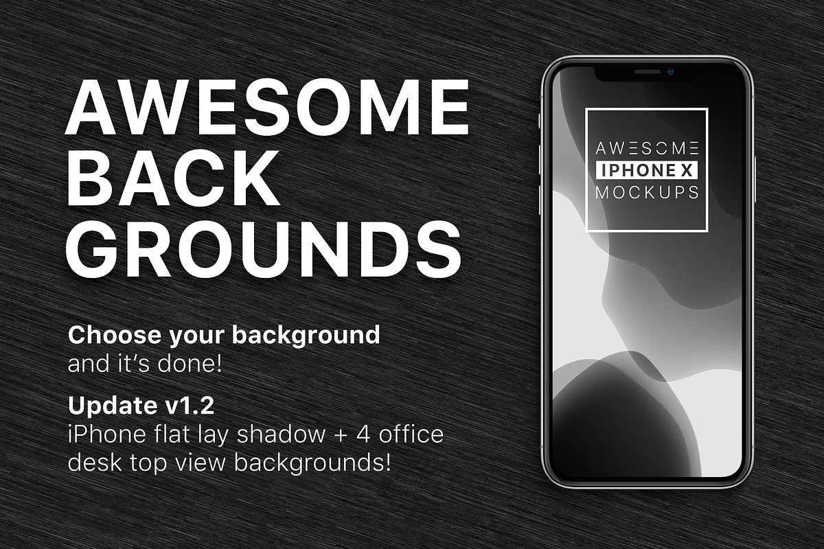 iPhone X Mockup - Front View, an iPhone Mockup by Mockups & Illustrations (Photo 13 of 17)