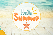 Hello Summer, a Handwritten Font by nongnuchpolyiam1 (Thumbnail 2 of 8)