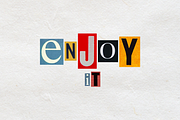 Retro Word Clippings for Collages, an Object Graphic by designerbianca (Thumbnail 6 of 6)