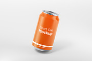6 Short Aluminum Cans Mockup Pack, a Cups & Container Mockup by DreamVisuals (Thumbnail 4 of 7)