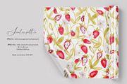 Strawberry seamless pattern, a Pattern Graphic by SirenaArt (Thumbnail 2 of 11)