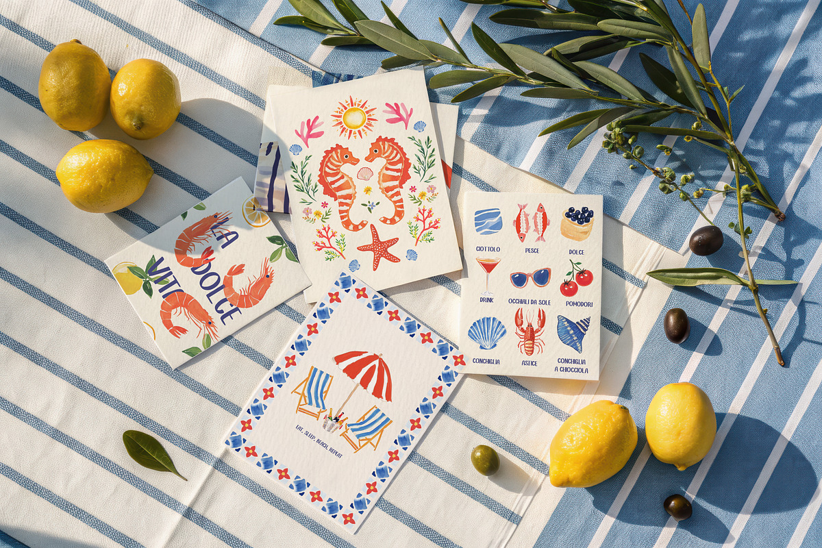 Whimsical Summer collection, a Seasonal Illustration by Polli Deeva (Photo 2 of 13)