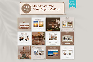 Meditation Canva Templates