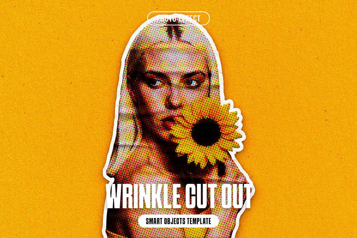 Wrinkle Cut-Out Photo Effect, a Layer Style Add-On by iDoodle Studio (Photo 1 of 5)