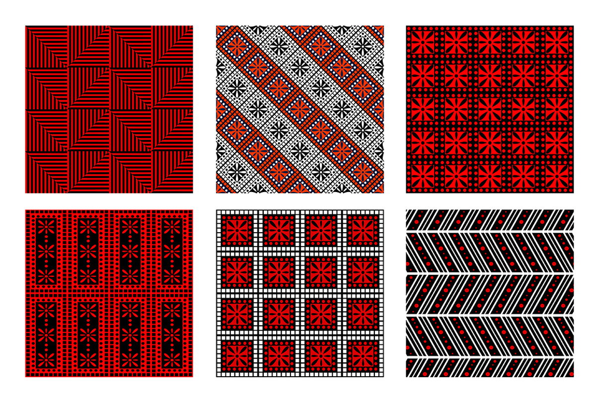 Set of seamless ornamental patterns, a Pattern Graphic by Valentain_Jevee