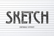 Pencil Sketch Text Effect, a Layer Style Add-On by studiogstock (Thumbnail 1 of 2)