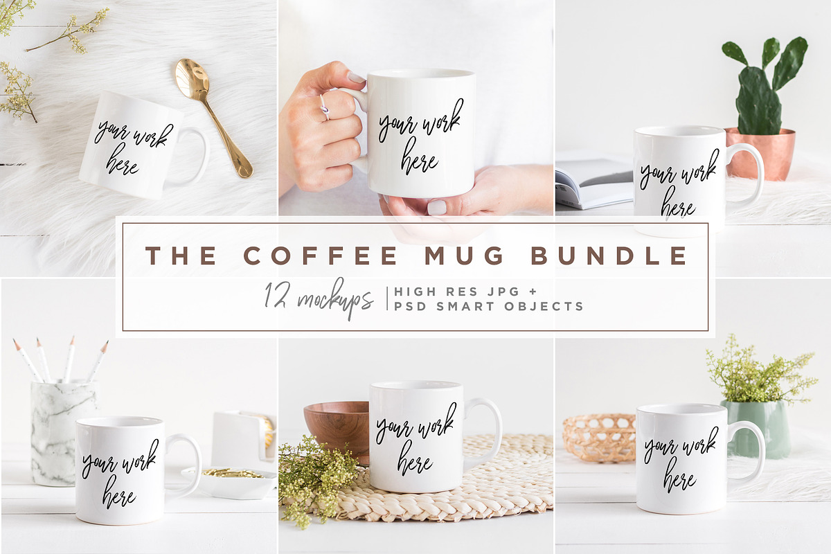 The Coffee Mug Bundle - 12 Mockups, a Product Mockup by Salt Color Studio (Photo 1 of 13)