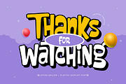 Claping Ballon - Playful Display, a Font by Namara Creative Studio (Thumbnail 11 of 11)