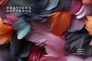 Feather Patterns: Seamless Patterns, a Pattern Graphic by RuleByArt (Thumbnail 5 of 15)