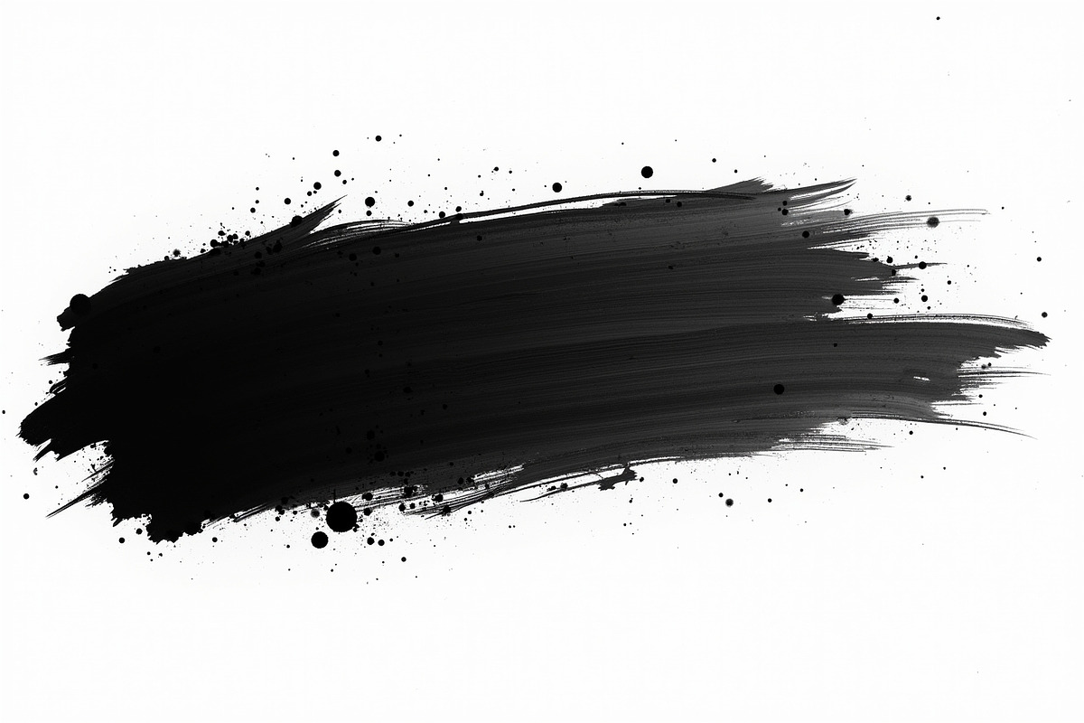 Bold Ink Brush Stroke Bundle, an Illustration by Amazin_art (Photo 10 of 21)