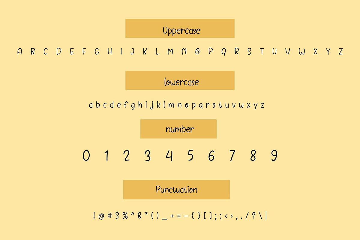 Happy Sunshine is a handwritten font, a Handwritten Font by Brown Cupple (Photo 5 of 6)