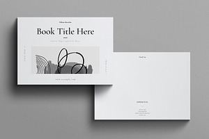 Book Title Layout Design Landscape