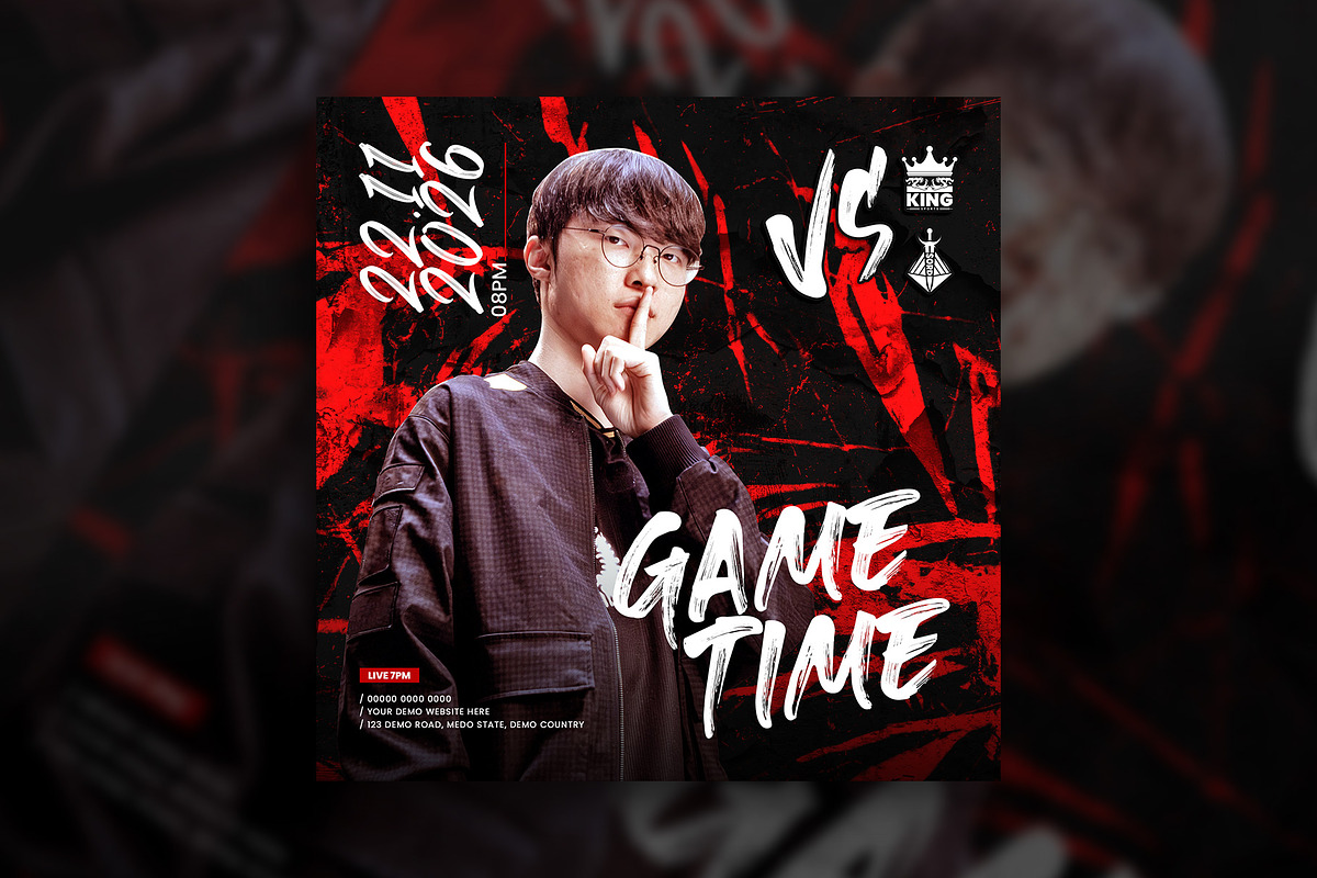 Esports Social media template design, a Social Media Template by Tanmoy Topu (Photo 7 of 7)