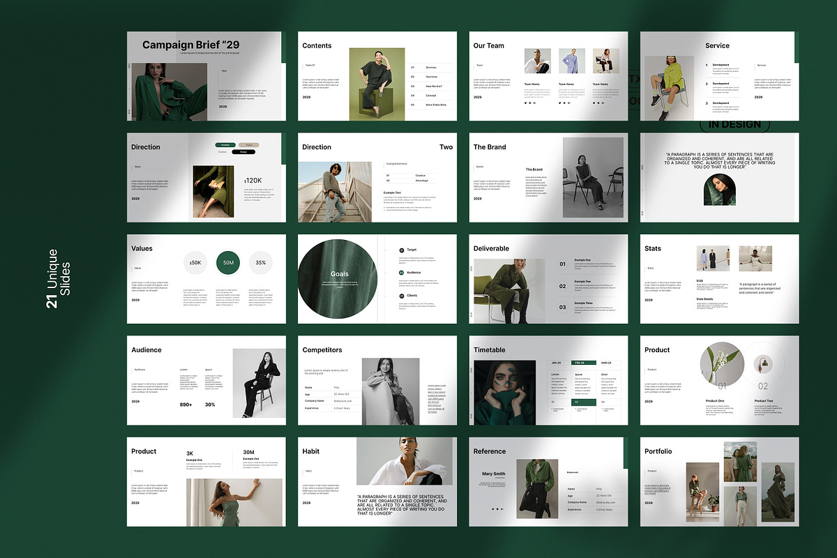 Brief Campaign Presentation Template, a Presentation Template by slidestock55 (Photo 9 of 9)