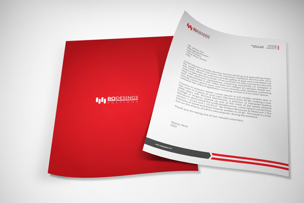 Corporate Stationery 02, a Stationery Template by RQ Designs (Photo 3 of 5)