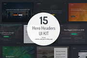 Minicraft - 15 Hero Headers UI Kit, an UI Kit Template by Character (Thumbnail 1 of 7)