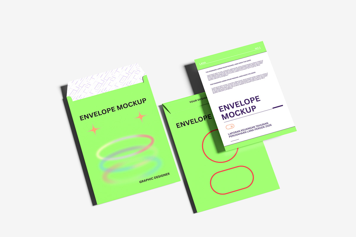 High Quality Envelope Mockup, an Advertising Mockup by safrizalstudio (Photo 5 of 5)