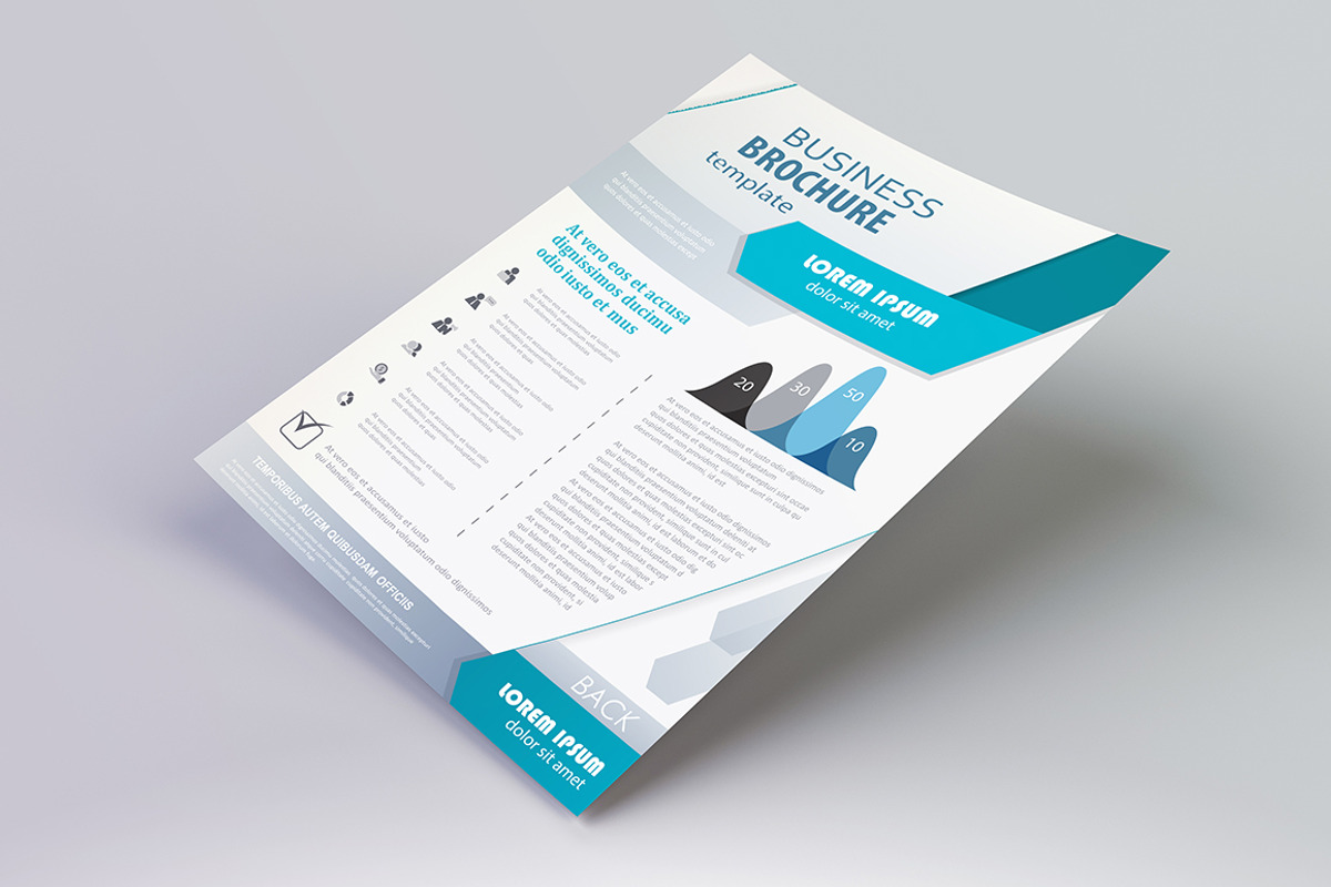 Minimal 2 Versions A4 Paper Mockups, a Print Template by graystudio (Photo 4 of 5)
