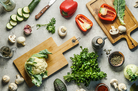 Healthy cooking with vegetables, a Food & Drink Photo by VICUSCHKA
